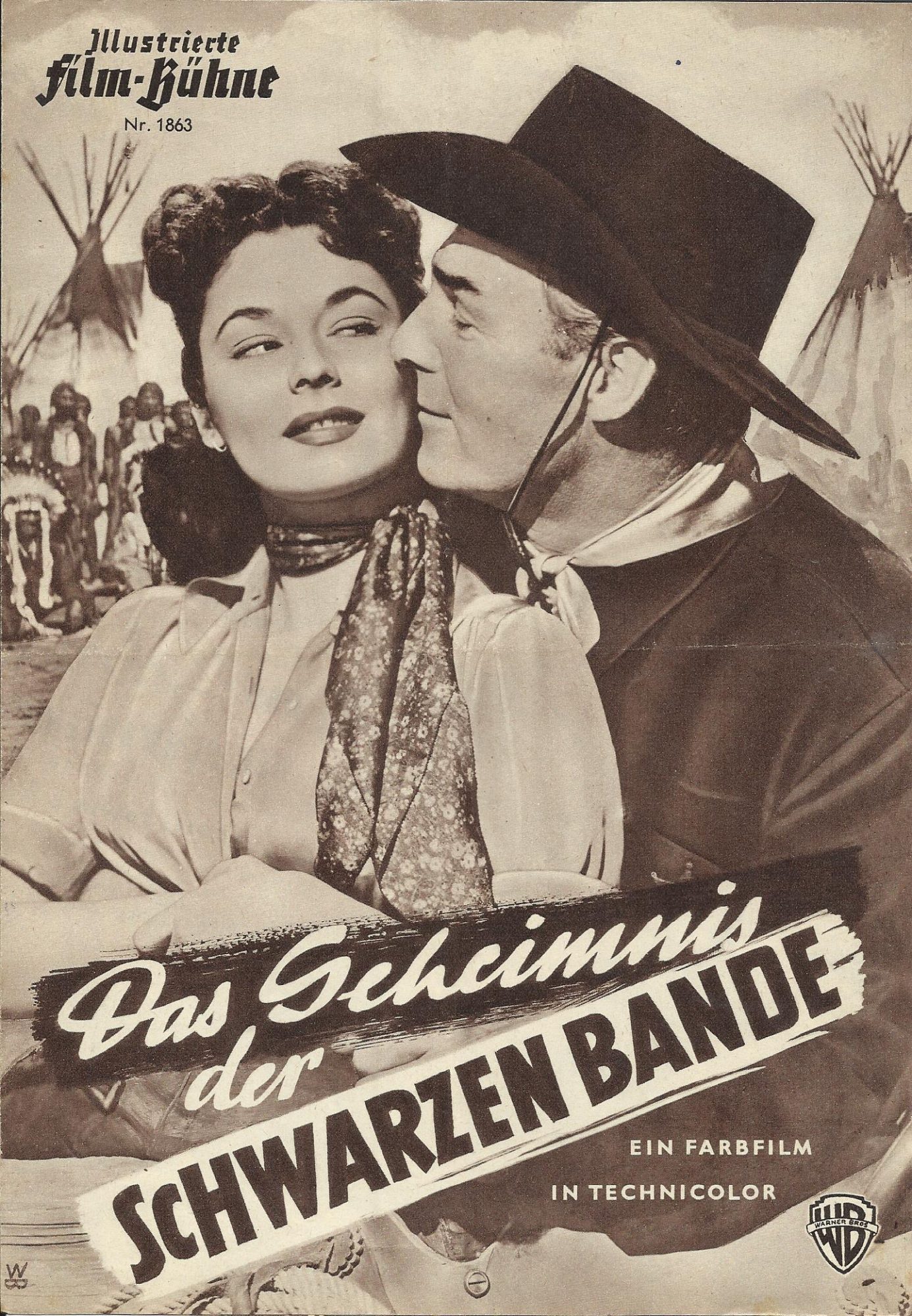 1863: Das Geheimnis der schwarzen Bande ( Edwin L. Marin ) Randolph Scott, Ruth Roman, Zachary Scott, Lloyd Bridges, Ian MacDonald, Charles Evans
