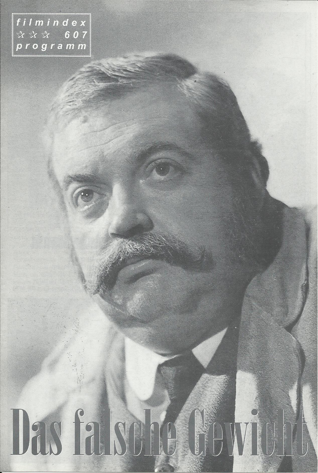 607: Das falsche Gewicht ( Bernhard Wicki ) Helmut Qualtinger, Agnes Fink, Velimir Bata Zivojinovic, Evelyn Opela, Kurt Sowinetz, Anna Baro, Gottfried Kumpf, Istvan Iglody, Johannes Schaaf, Rudolf Strobl, Wladimir Rosenbaum, Rosa Markus, Manyi Kiss, Ladis