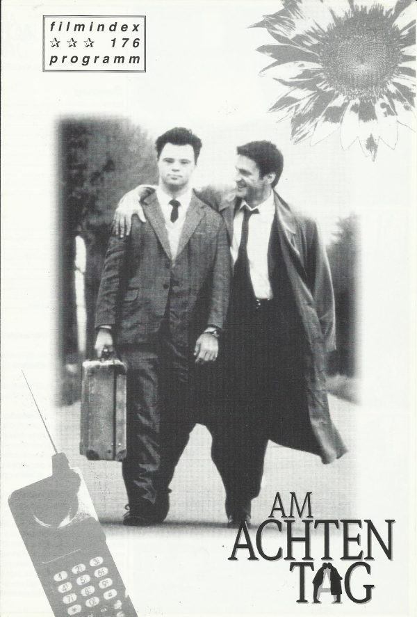 176: am achten Tag ( Jaco van Dormael ) Daniel Auteuil, Pascal Duquenne, Miou-Miou, Isabelle Sadoyan, Henri Garcin, Michele Maes, Laszlo Harmati, Helene Roussel, Fabienne Loriaux, Didier de Neck