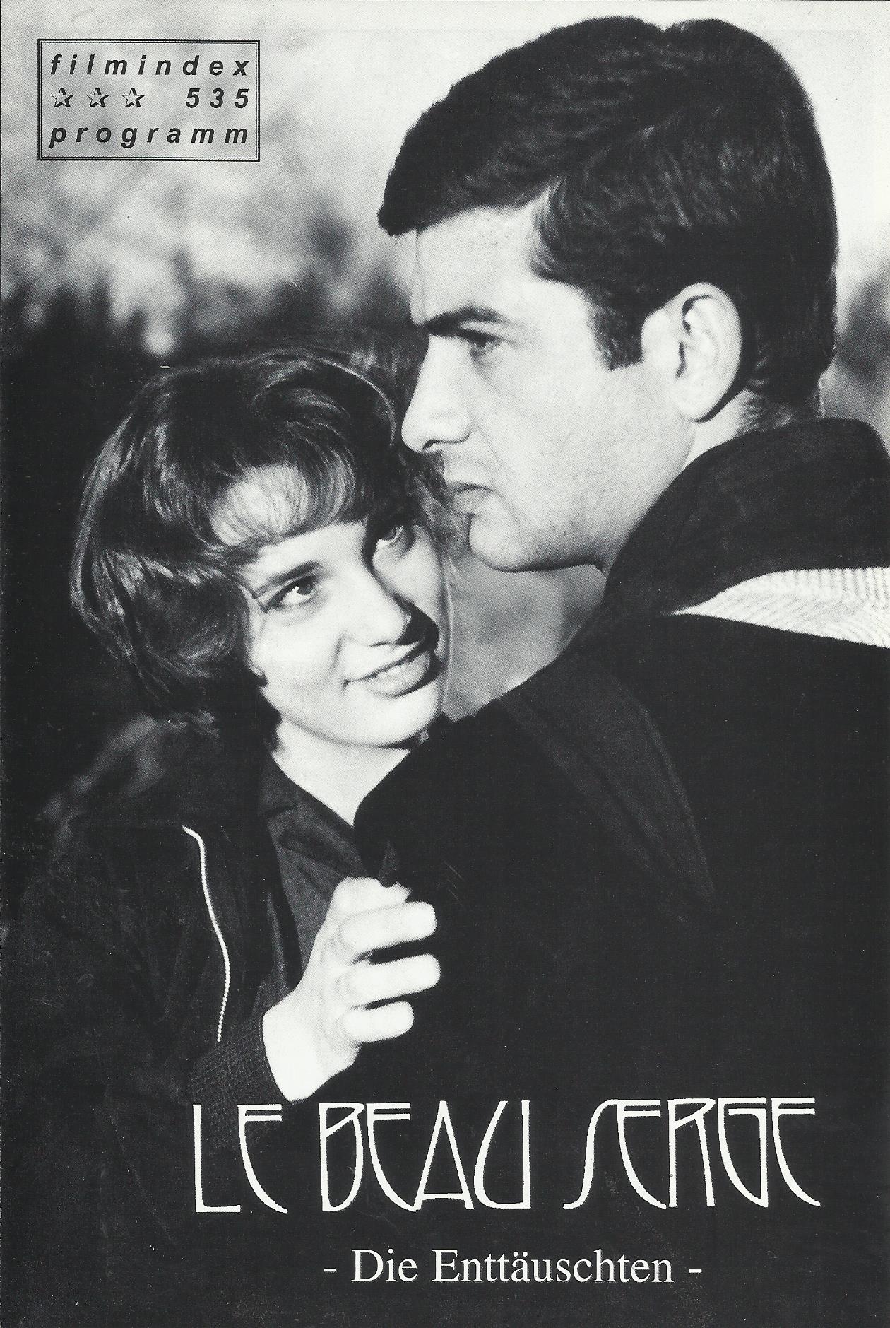 535: le beau serge ( Claude Chabrol ) Gérard Blain, Jean-Claude Brialy, Bernadette Lafont, Michèle Cerval, Edmond Beauchamp, Jeanne Perez, André Dino, Philippe de Broca, Claude Chabrol, Michel Creuse