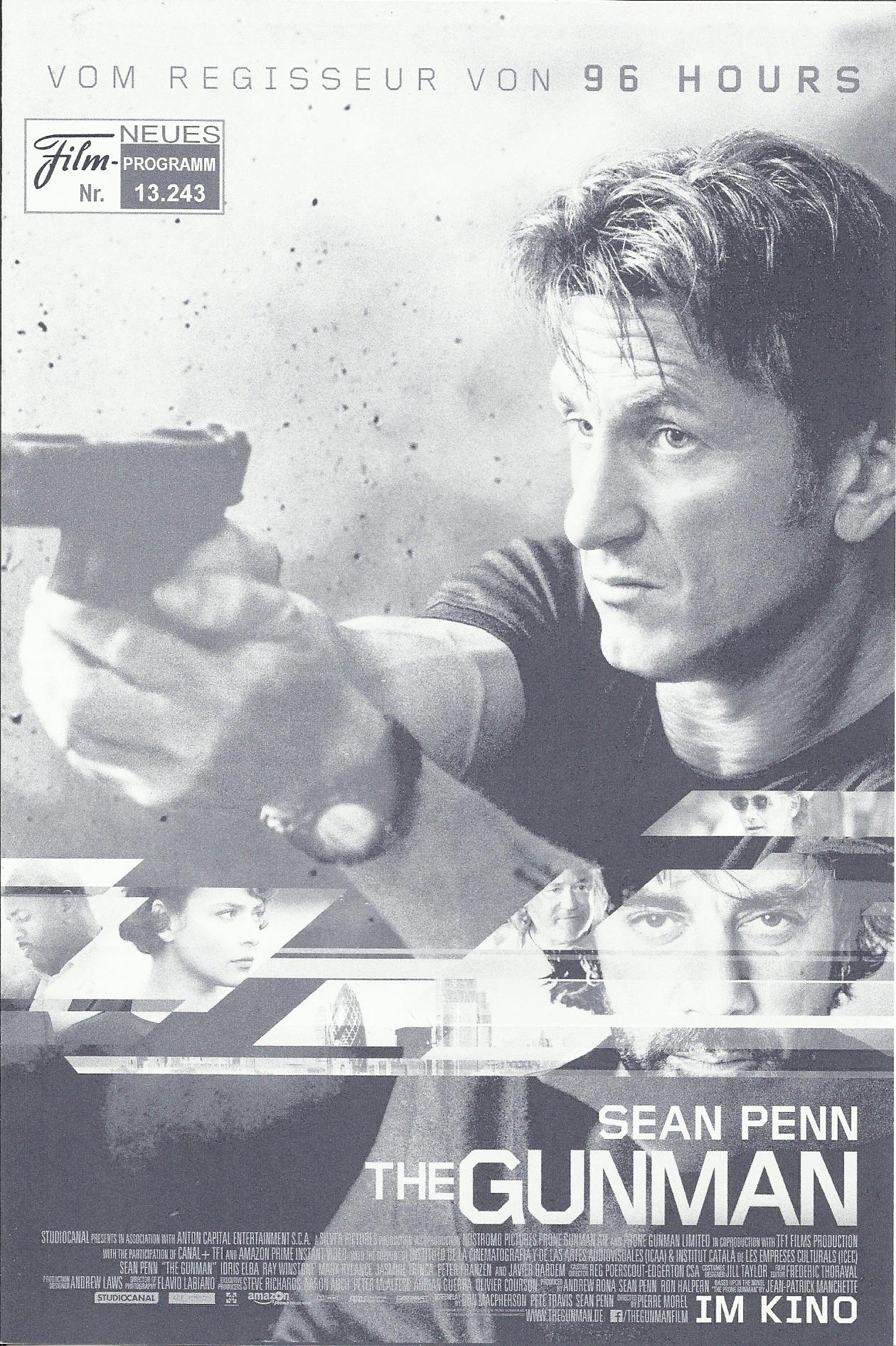 13243: The Gunman ( Pierre Morel ) Sean Penn, Javier Bardem, Ray Winstone, Mark Rylance, Jasmine Trinca, Mark Tylance, Melina Matthews, Idris Elba, BillyBillingham, Daniel Adegboyega, Rachel Lascar