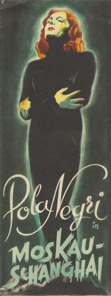 Moskau Schanghai ( Paul Wegener ) Pola Negri, Gustav Diessl, Wolfgang Keppler, Karl Dannemann, Susi Lanner, Paul Bildt, Heinz Wemper, Donkosakenchor Serge Jaroff