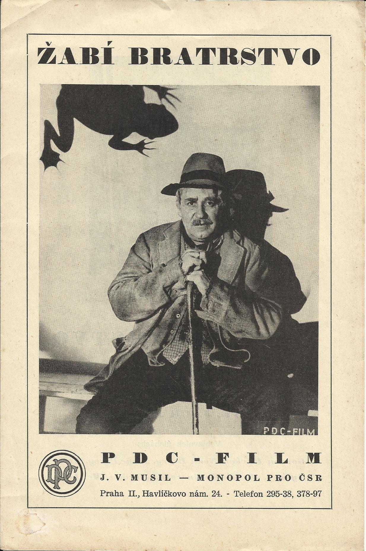 Zabi Bratrstvo ( The Frog ) ( Edgar Wallace ) Gordon Harker, Noah Beery, Esme Percy, Felix Aylmer, Carol Goodnerova, Gordon Mc Leod