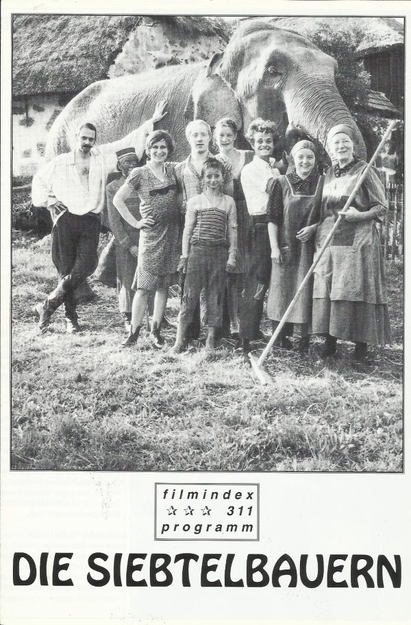 311: Die Siebtelbauern ( Stefan Ruzowitzky ) Simon Schwarz, Sophie Rois, Lars Rudolph, Julia Gschnitzer, Ulrich Wildgruber, Elisabeth Orth, Tilo Prückner, Susanne Silvero, Kirstin Schwab, Dietmar Nigsch, Werner Prinz, Gertraud Maiböck, Christoph Gusenbaue