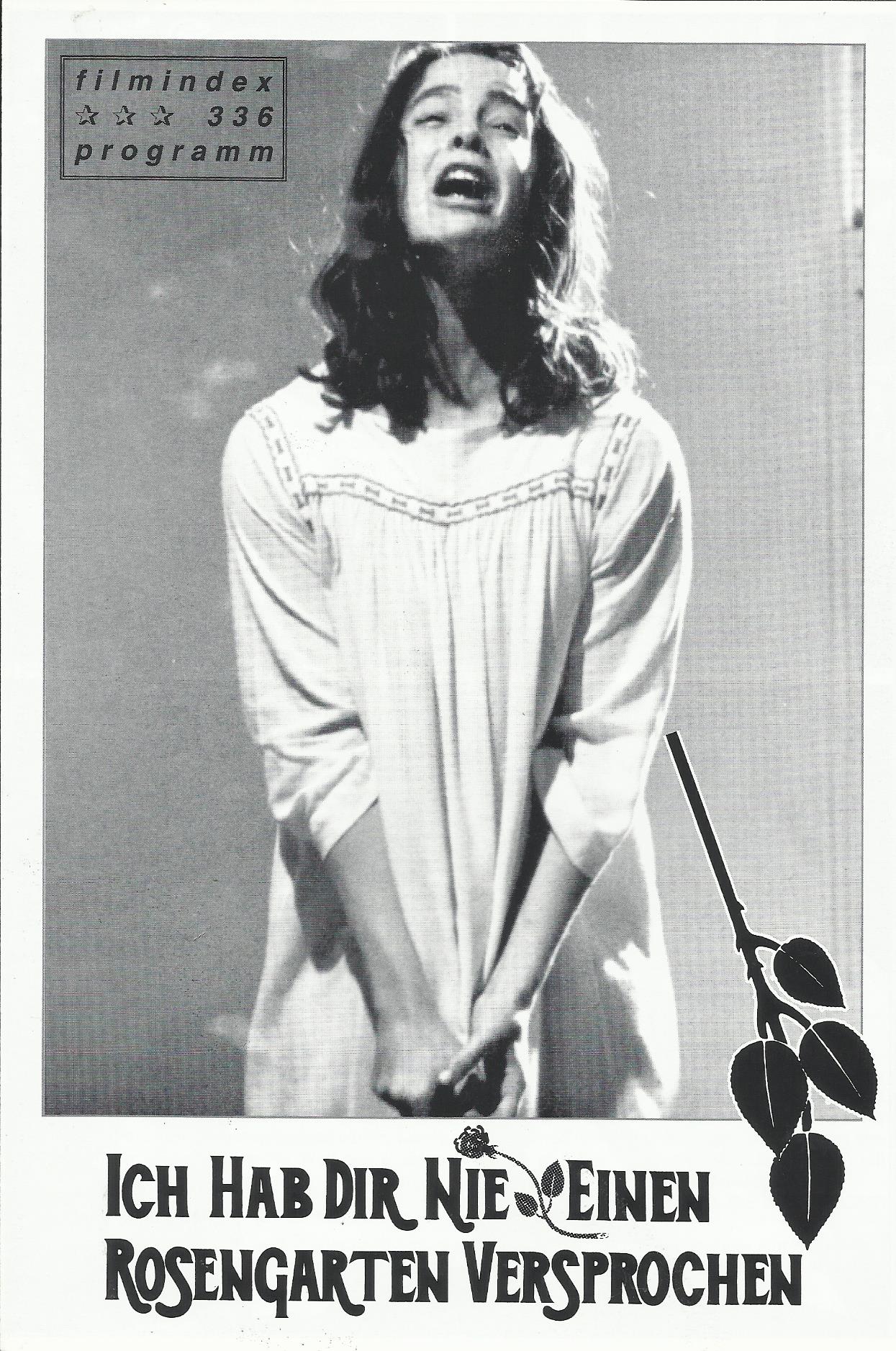 336: Ich hab dir nie einen Rosengarten versprochen ( Anthony Page ) Bibi Andersson, Kathleen Quinlan, Ben Plazza, Lorraine Gary, Darlene Craviotto, Reni Santoni, SusanTyrell, Signe Hasso, Diane Varsi, Barbara Steele, Sylvia Sidney, Dennis Quaid, Richard H