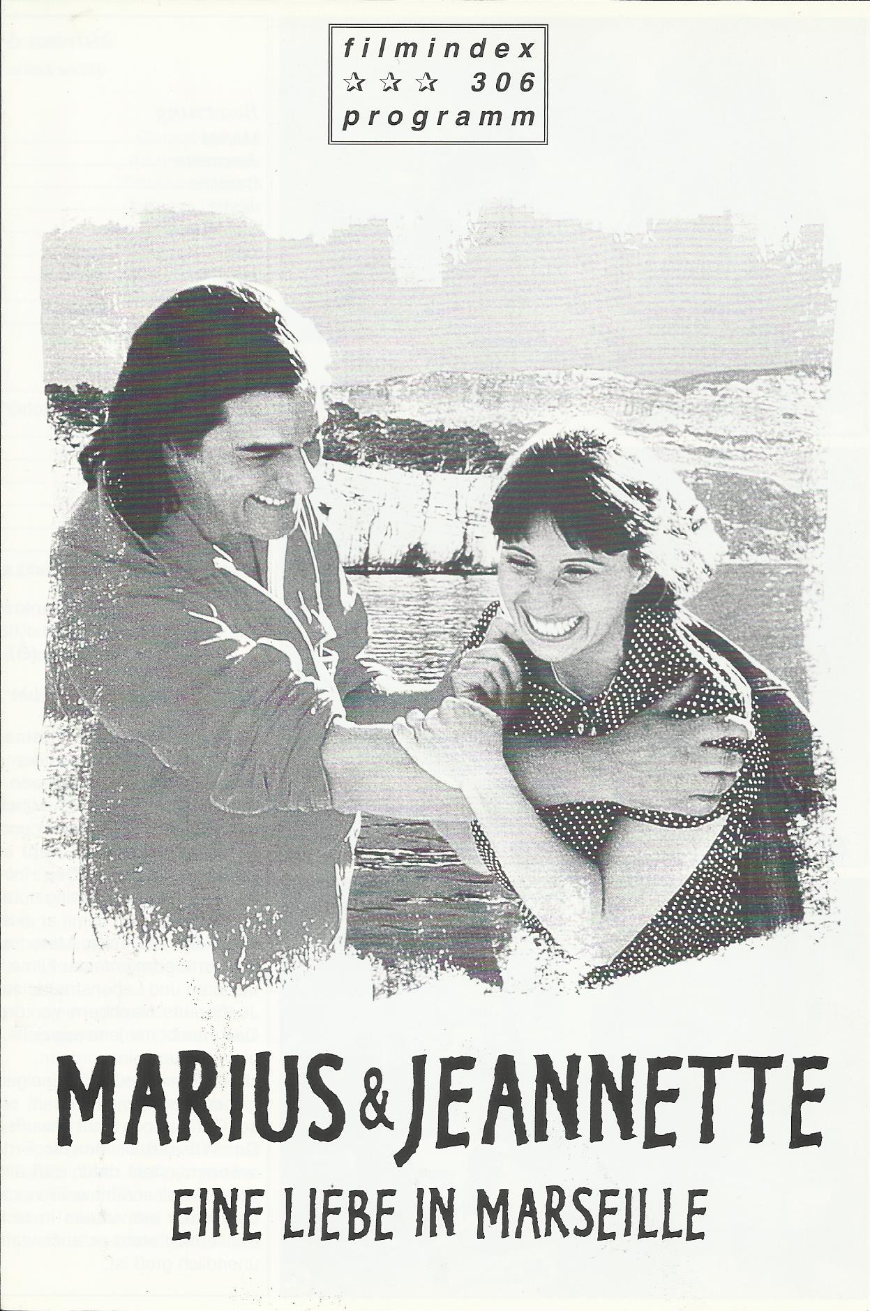 306: Marius & Jeannette ( Eine Liebe in Marseille ) ( Robert Guédiguian ) Gérard Meylan, Ariane Ascaride, Pascale Roberts, Jacques Bouder, Frédérique Bonnal, Jean-Pierre Darroussin, Laetitia Pesenti, Miloud Nacer, Pierre Banderet