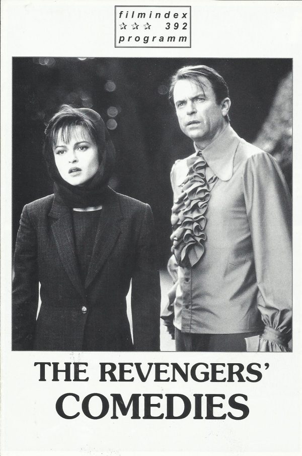392: The Revengers´ Comedies ( Malcolm Mowbray ) Sam Neill, Helena Bonham Carter, Kristin Scott Thomas, Ruper Graves, Martin Clunes, Steve Coogan, John Wood, Liz Smith, Anita Dobson, Charlotte Coleman, Adrian Scarborough