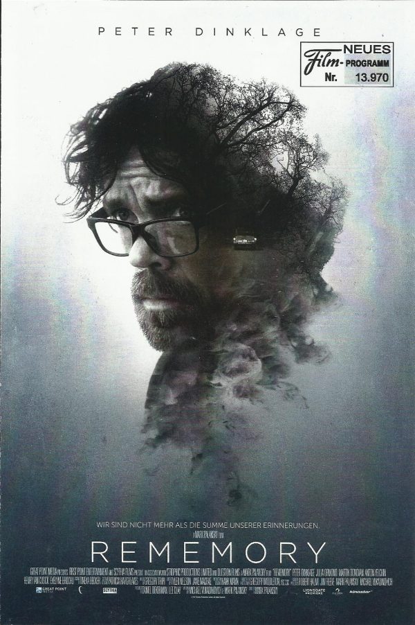 13970: Rememory ( Mark Palansky ) Peter Dinklage, Matt Ellis, Martin Donovan, Evelyne Brochu, Henry Ian Cusick, Anton Yelchin, Julia Ormond, Jordana Largy, Gracyn Shinyei, Colin Lawrence, Eric Breker, William Taylor, Chad Krowchuk, Kate Bateman, Kiefer O´