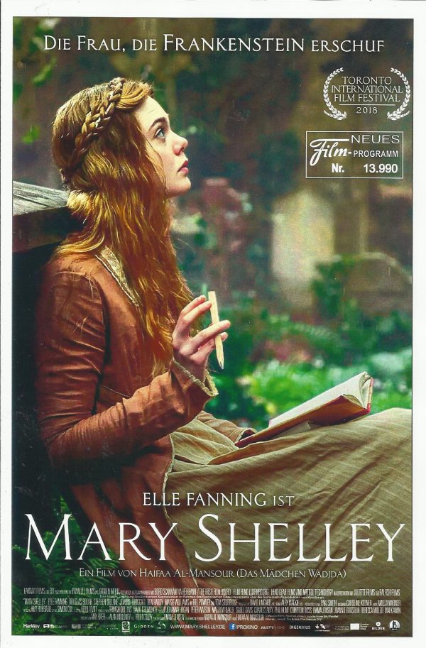 13990: Mary Shelley ( Haifaa Al Mansour ) Elle Fanning, Douglas Booth, Tom Sturridge, Bel Powley, Stephen Dillane, Ben Herdy, Maisie WIlliams, Joanne Froggatt, Derek Riddell, Hugh O´Conor, Stuart Graham, Ciara Charteris, Jack Hickey, Sarah Lamesch