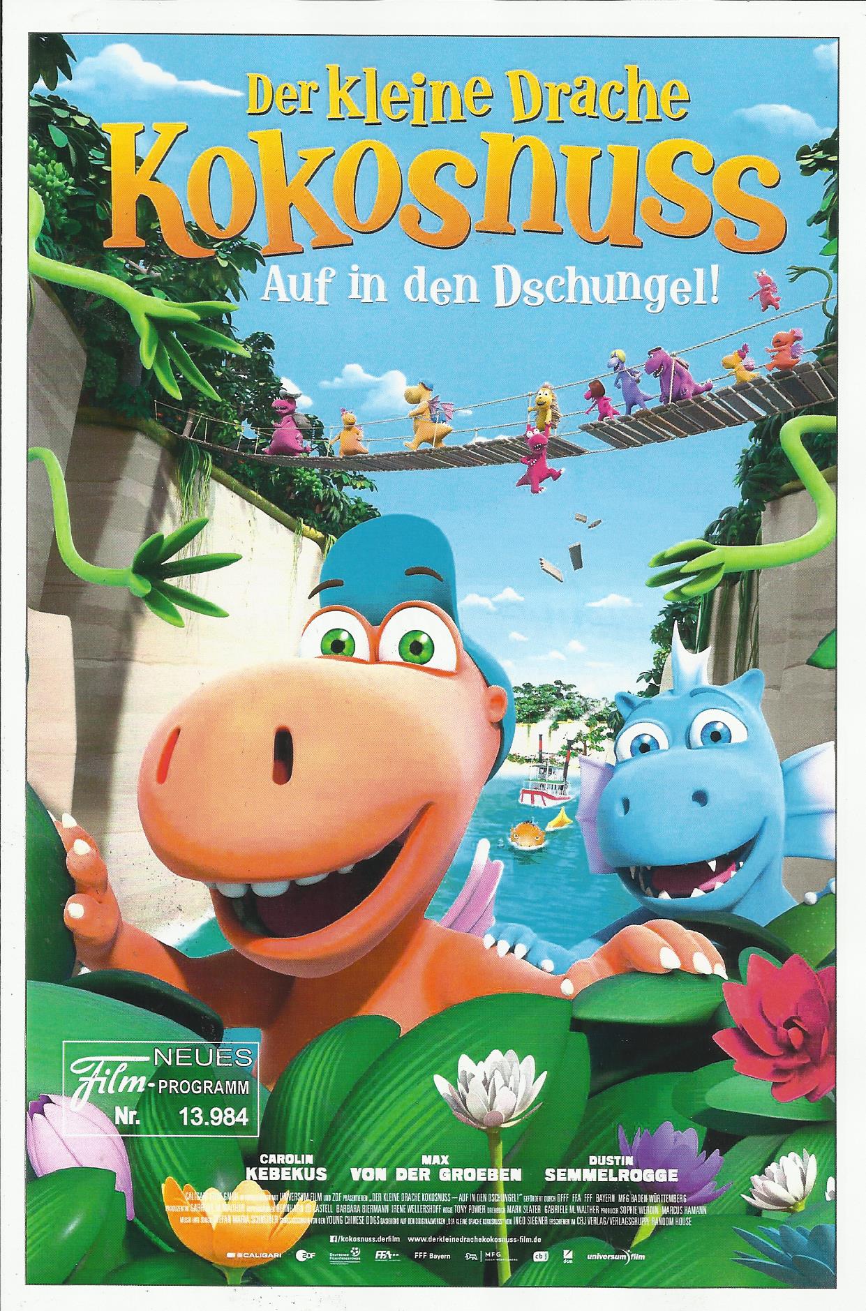 13984: Der kleine Drache Kokosnuss - Auf in den Dschungel ! ( Anthony Power ) Max von der Groeben, Carolin Kebekus, Dustin Semmelrogge