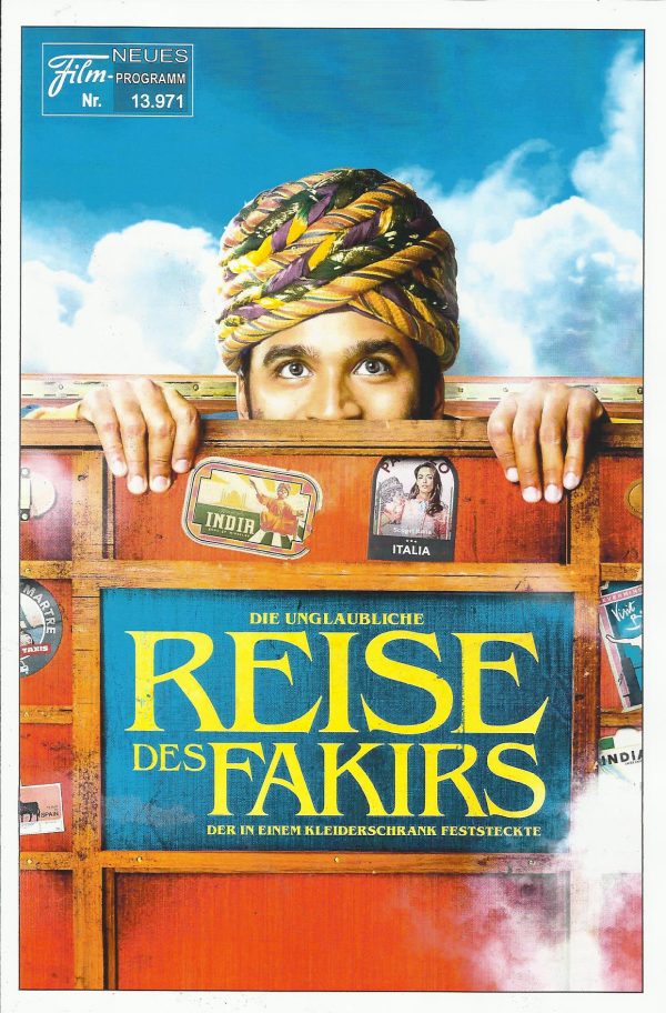 13971: Die unglaubliche Reise des Fakirs, der in einem Kleiderschrank feststeckte ( Ken Scott ) Dhanush, Berenice Bejo, Erin Moriarty, Barkhad Abdi, Gerard Jugnot, Ben Miller, Abel Jafri, Sarah-Jeanne Labrosse, Kay Greidanus, Amruta Sant, Stefano Cassetti