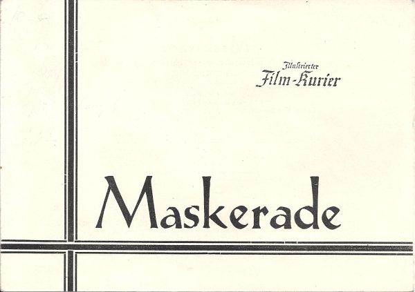 18: Maskerade ( Willi Forst ) Paula Wessely, Olga Tschechowa, Hans Moser ( die seltene Ausgabe )