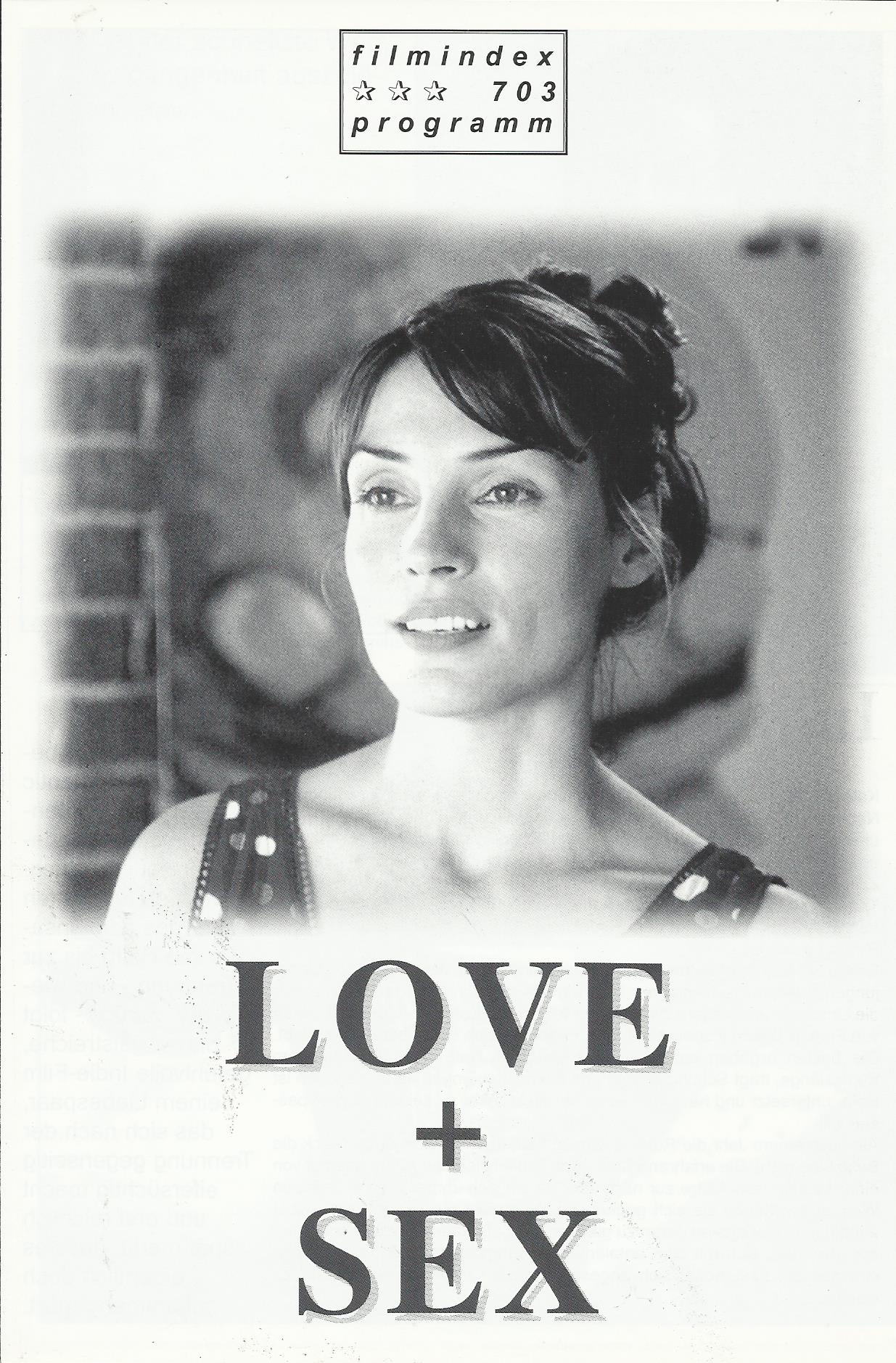 703: Love + Sex ( Valerie Breiman ) Famke Janssen, Jon Favreau, Noah Emmerich, Ann Magnuson, Cheri Oteri, Josh Hopkins, Robert Knepper, Vincent Ventresca, Kristen Zang, Elimu Nelson, Don Brunner, Yvonne Zima, Melissa Fitzgerald, Rob Swanson, Will Rothhaar