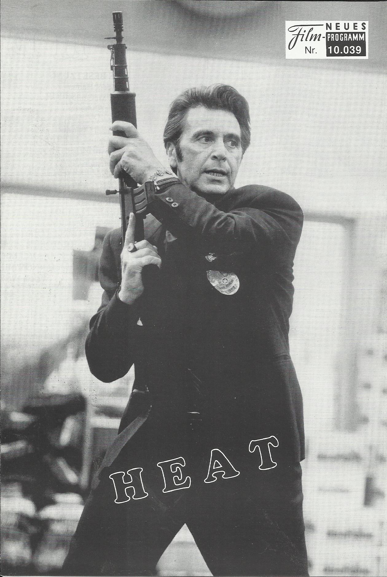 10039: Heat ( Michael Mann ) Al Pacino, Robert de Niro, Val Kilmer, Jon Voight, Tom Sizemore, Diane Venora, Amy Brenneman, Ashley Judd, Mykelti Williamson, Wes Study