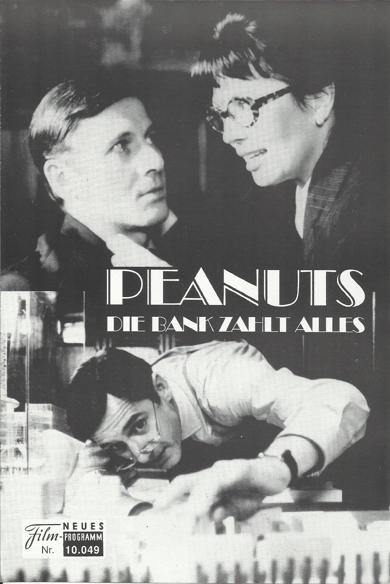 10049: Peanuts die Bank zahlt alles ( Carlo Rola ) Ulrich Mühe, Iris Berben, Marita Marschall, Rufus Beck, Rüdiger Vogler, Sonja Kirchberger, Traugott Buhre, Dieter Okras, Hans-Michael Rehberg, Ralf Richter, Thomas Bestvater