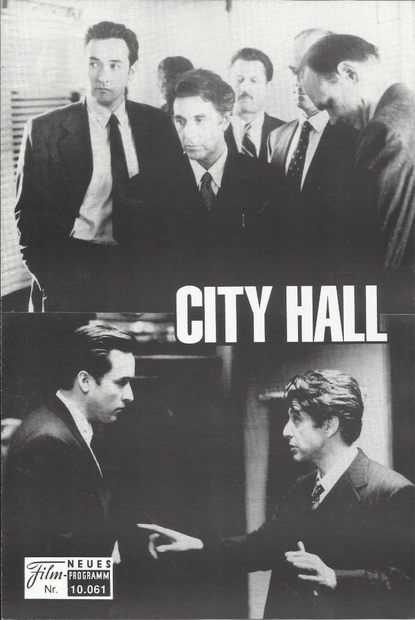 10061: City Hall ( Harold Becker ) Al Pacino, John Cusack, Bridget Fonda, Danny Aiello, David Paymer, Martin Landau, Anthony Franciosa