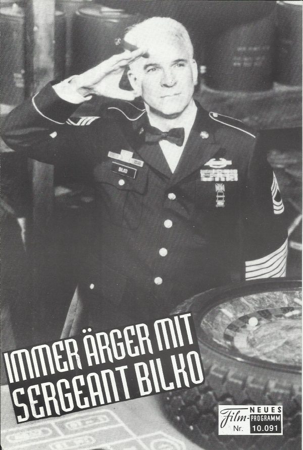 10091: Immer Ärger mit Sergeant Bilko ( Jonathan Lynn ) Steve Martin, Dan Aykroyd, Phil Hartman, Glenne Headly, Daryl Mitchell, Max Casella, Eric Edwards, Dan Ferro, John Marshall Jones, Brian Leckner