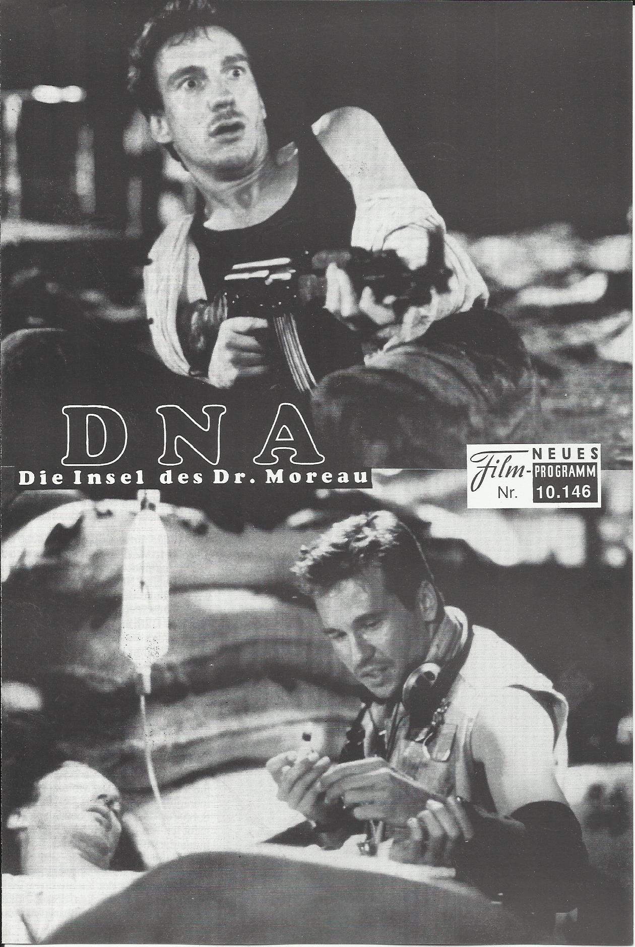 10146: D N A - Die Insel des Dr. Moreau ( John Frankenheimer ) Marlon Brando, Val Kilmer, David Thewlis, Fairuza Balk, Daniel Rigney, Temuera Morrison, Nelson de la Rosa, Peter Elliott, Mark Dacascos, Ron Perlman