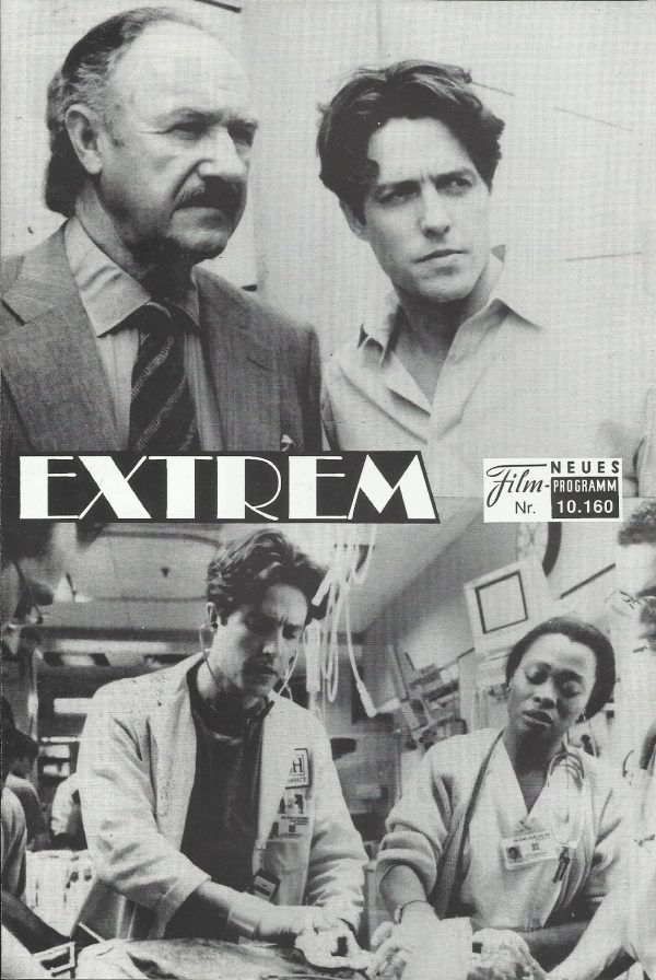 10160: Extrem ( Michael Apted ) Hugh Grant, Gene Hackman, Sarah Jessica Parker, Debra Monk, Paul Guilfoyle, David Morse, Bill Nunn, Peter Appel, John Toles-Bey, Shaun Austin-Olsen