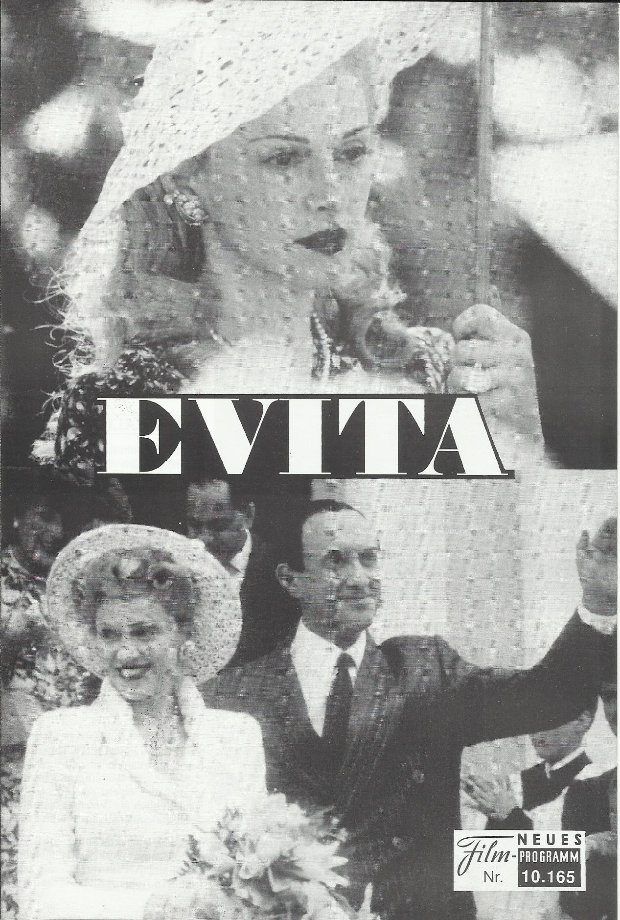 10165: Evita ( Alan Parker ) Madonna, Antonio Banderas, Jonathan Pryce, Jimmy Nail, Victoria Sus, JulianLittman, Olga Merediz, Laura Pallas, Julia Worsley