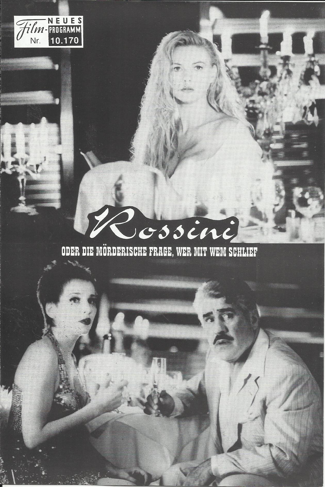 10170: Rossini oder die mörderische Frage, wer mit wem schlief ( Helmut Dietl ) Götz George, Mario Adorf, Heiner Lauterbach, Gudrun Landgrebe, Veronica Ferres, Joachim Krol, Hannelore Hoger, Armin Rohde, Jan Josef Liefers, Martina Gedeck