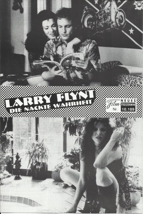 10189: Larry Flynt - Die nackte Wahrheit ( Milos Forman ) Woody Harrelson, Courtney Love, Edward Norton, Brett Harrelson, Donna Hanover, James Cromwell, Crispin Glover, Vincent Schiavelli, Miles Chapin, Larry Flynt