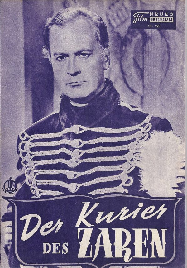 220: Der Kurier des Zaren ( blaue Ausgabe ! ) (Carmine Gallone) Curd Jürgens, Geneviéve Page, Sylvie, Jean Parédès, Inkijnoff, Henri Nassiet, Jacques Dacqmine, Gérard Buhr, Silvia Koscina, Francoise Fabian