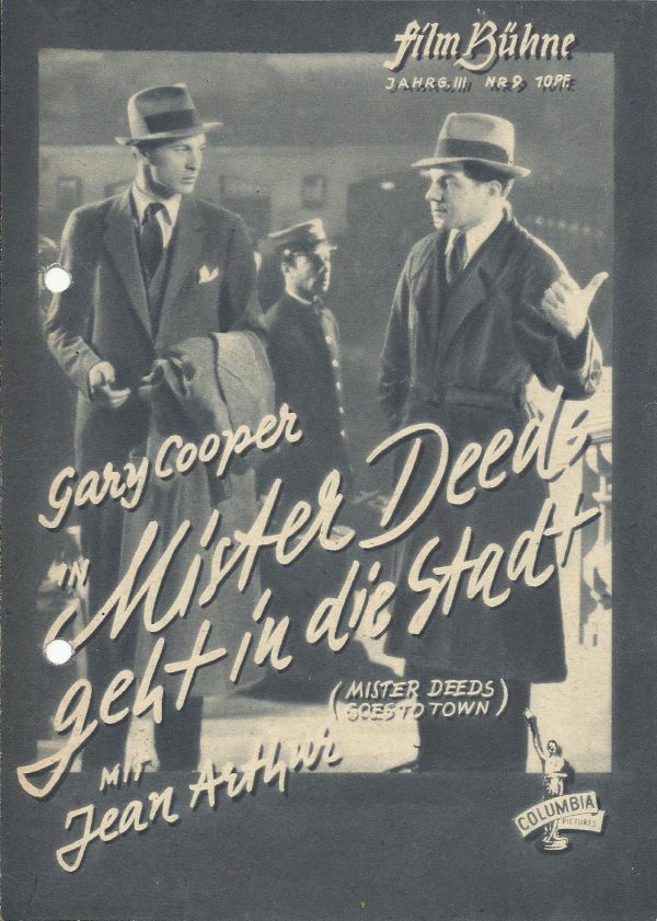 09: Mister Deeds geht in die Stadt ( Frank Capra ) Gary Cooper, Jean Arthur, George Bancroft, Lionel Stander, Douglas Dumbrille