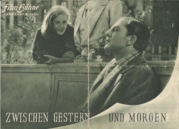 33: Zwischen Gestern und Morgen ( Harald Braun ) Viktor de Kowa, Winnie Markus, Viktor Staal, Willy Birgel, Sybille Schmitz, Hildegard Knef, Carsta Löck, Erich Ponto, Otto Wernicke, Adolf Gondrell, Walter Kiaulehn, Erhard Siedel