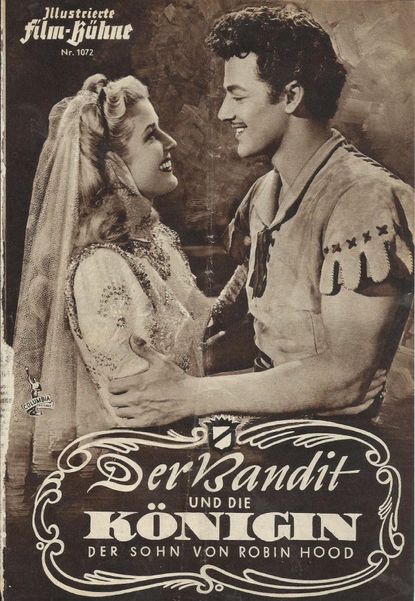 1072: Der Bandit und die Königin ( George Sherman, Henry Levin ) Cornel Wilde, Anita Louise, Jili Esmond, Edgar Buchanan, Henry Daniell, George McReady, Russell Hicks, John Abbott, Lloyd Corrigan, Eva Moore, Ray Teal, Leslie Denison, Ian Wolfe, Maurice R.