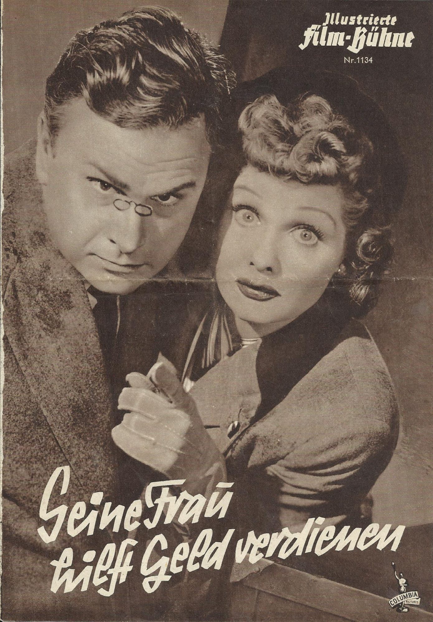 1134: Seine Frau hilft Geld verdienen ( Lloyd Bacon ) Lucille Ball, Eddie Albert, Carl Benton Reid, Gale Robbins, Jeff Donnell, Jerome Cowar, John Litel, Fred Graham, Lee Patrick, Arthur Space, Sid Tomack, Billy Vincent, Lorin Raker, Lelah Tyler, Sarah E