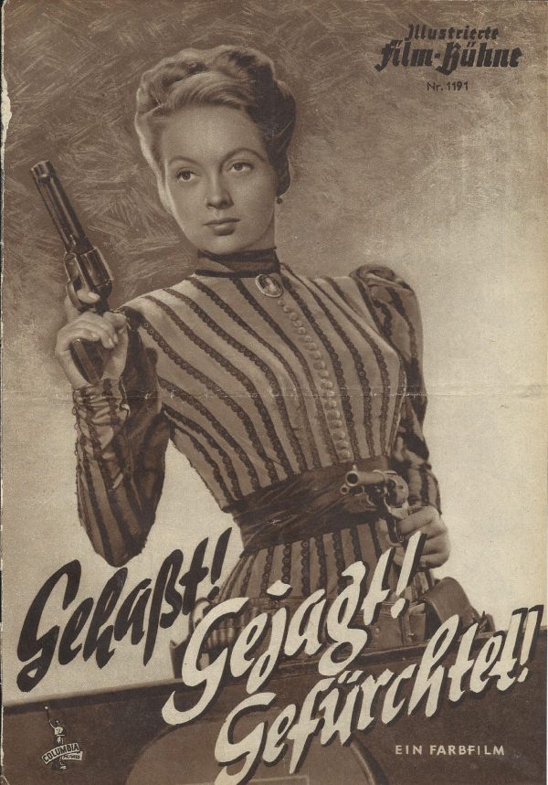 1191: Gehaßt ! Gejagt ! Gefürchtet ! ( George Sherman ) Evelyn Keyes, Willard Parker, Larry Parks, Edgar Buchanan, Jim Bannon, Forrest Tucker, Ludwig Donath, Frank Sully, Willard Robertson, Paul E. Burns, Eddy Waller, Vernon Dent, Francis Ford, Hermine St