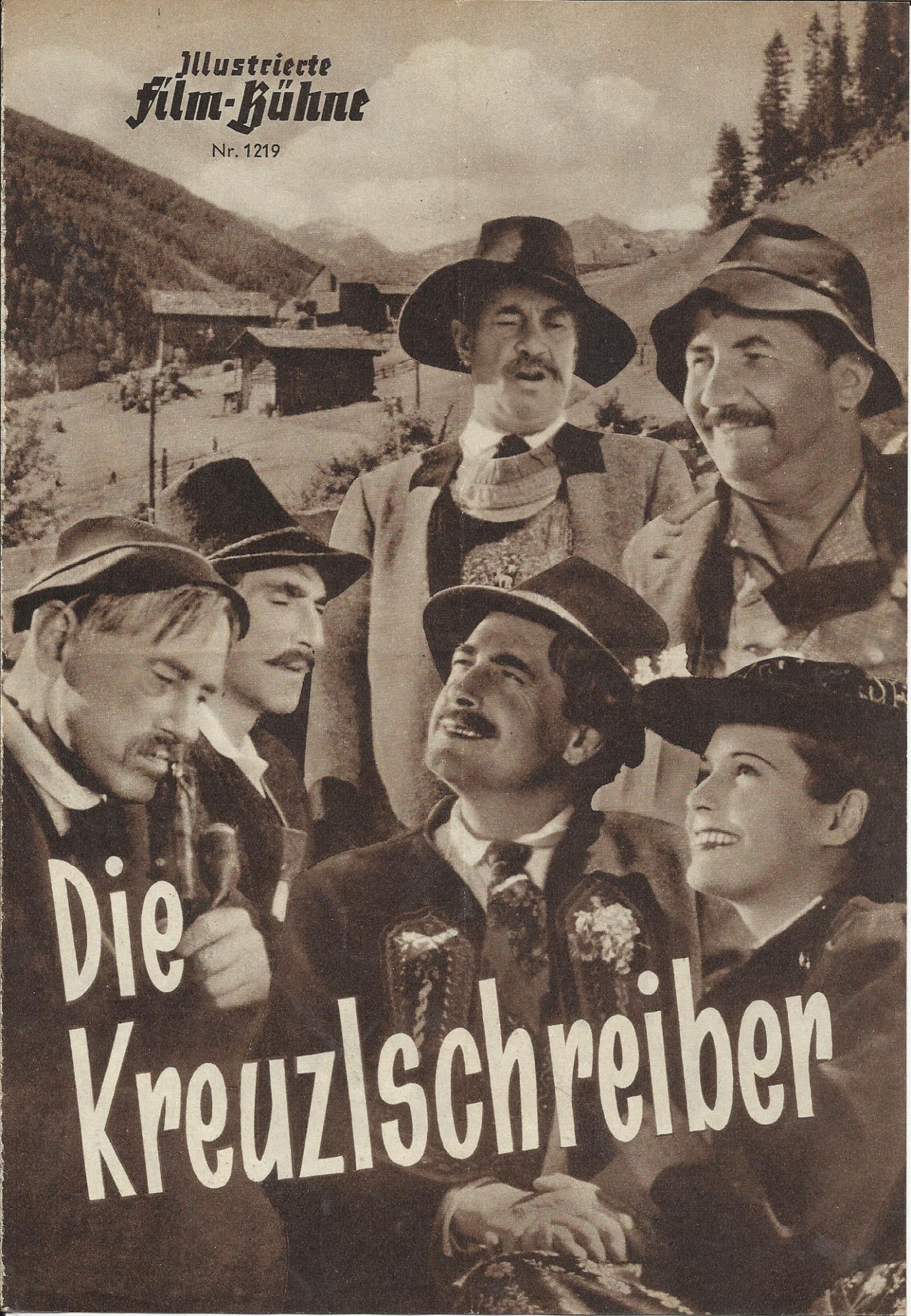 1219: Die Kreuzlschreiber ( Eduard von Borsody ) Emil Heß, Charlotte Schellhorn, Fritz Kampers, Wolf Kaiser, Olga von Togni, Willy Danek, Georg Vogelsang, Frieda Richard, Hans Adalbert Schlettow, Lucie Englisch, Leopold Kerscher, Rudolf Carl