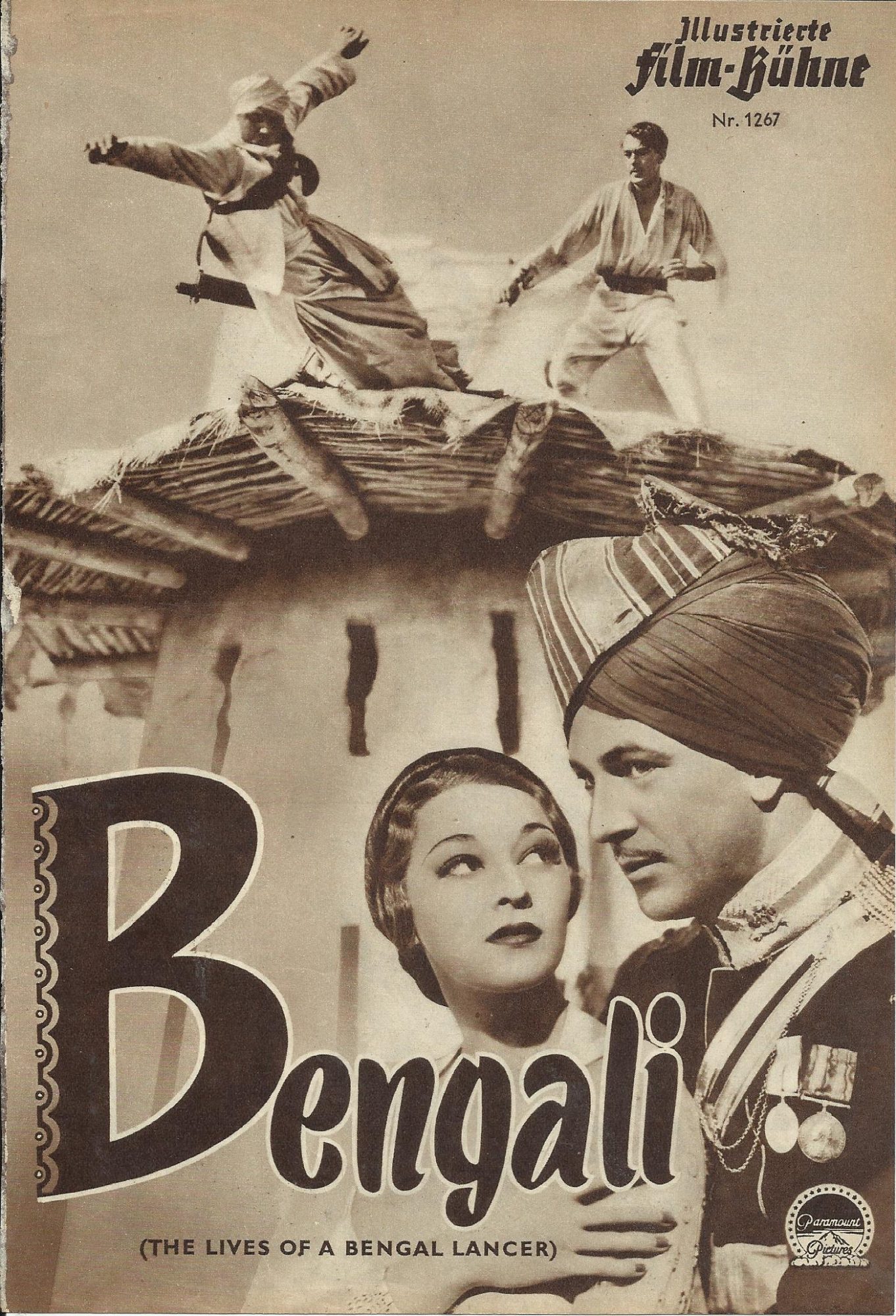 1267: Bengali ( Henry Hathaway ) Gary Cooper, Franchot Tone, Richard Cromwell, Sir Guy Standing, C. Aubery Smith, Montt Blue, Kathleen Burke