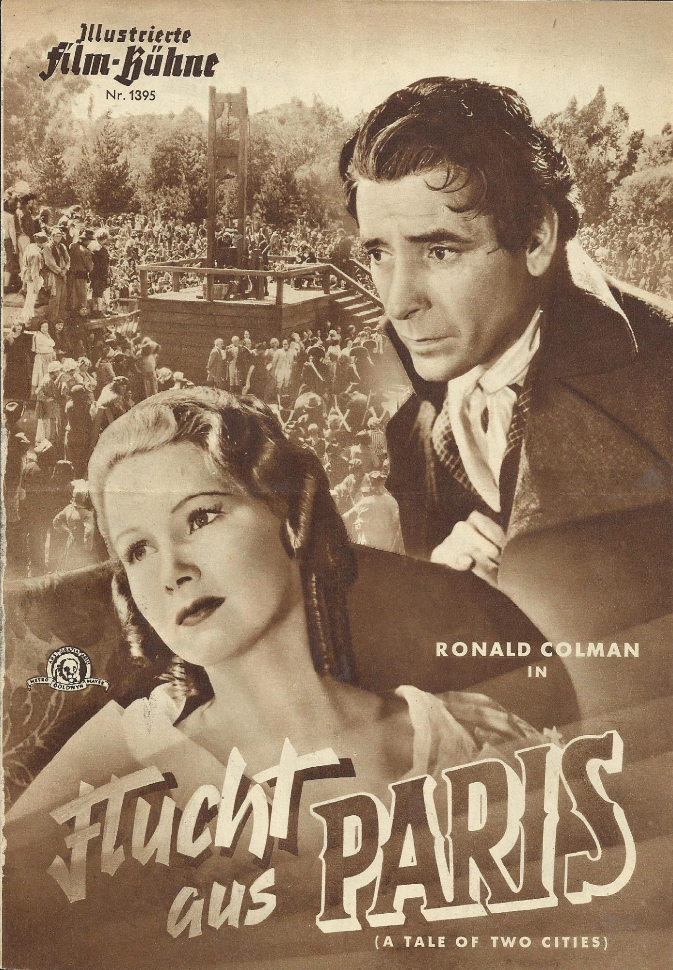 1395: Flucht aus Paris ( Jack Conway ) Ronald Colman, Elizabeth Allan, Reginald Owen, Basil Rathbone, Blanche Yurka, Henry B. Walthall, Walter Catlett, Claude Gillingwater