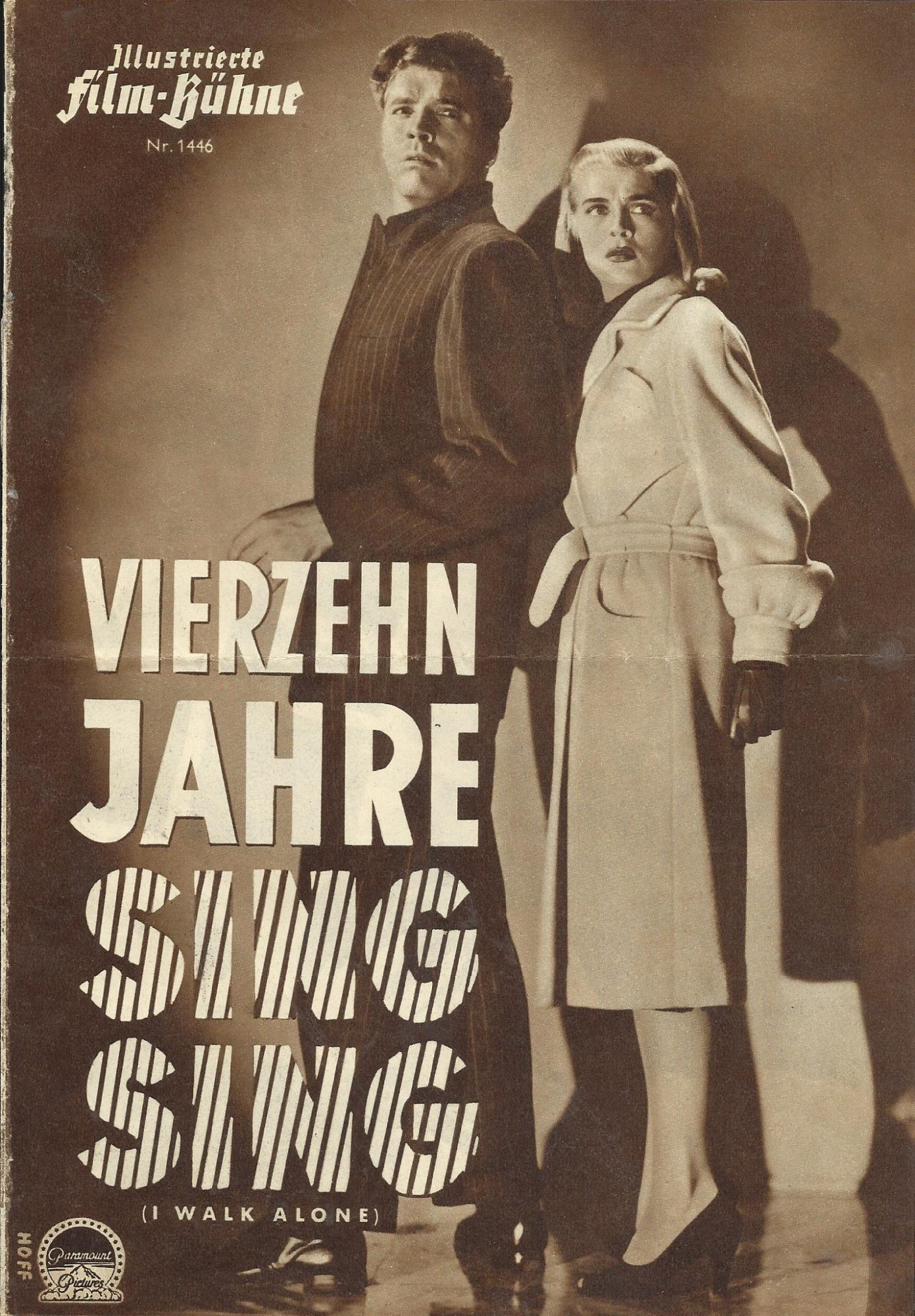 1446: Vierzehn Jahre Sing Sing ( I walk alone ) ( Byron Haskin ) Burt Lancaster, Lizabeth Scott, Kirk Douglas, Wendell Corey, Kristine Miller, George Rigaud, Marc Lawrence, Mike Mazurki, Mickey Knox, Roger Neury