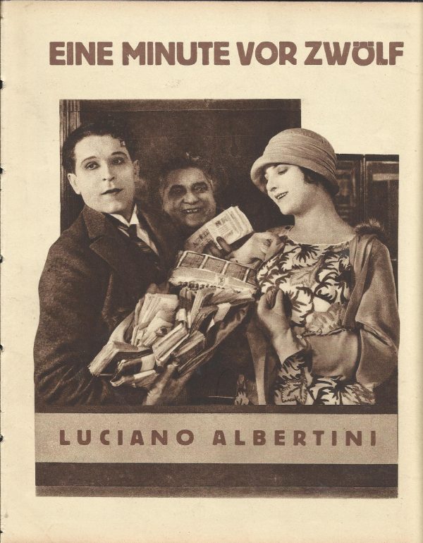 330: Eine Minute vor Zwölf ( Nuntio Malasomma ) Luciano Albertini, Charlotte Ander, Elsa Wagner, Barbara v. Annenkoff, Hugo Döblin, Oreste Bilancia, Anna Gorilowa