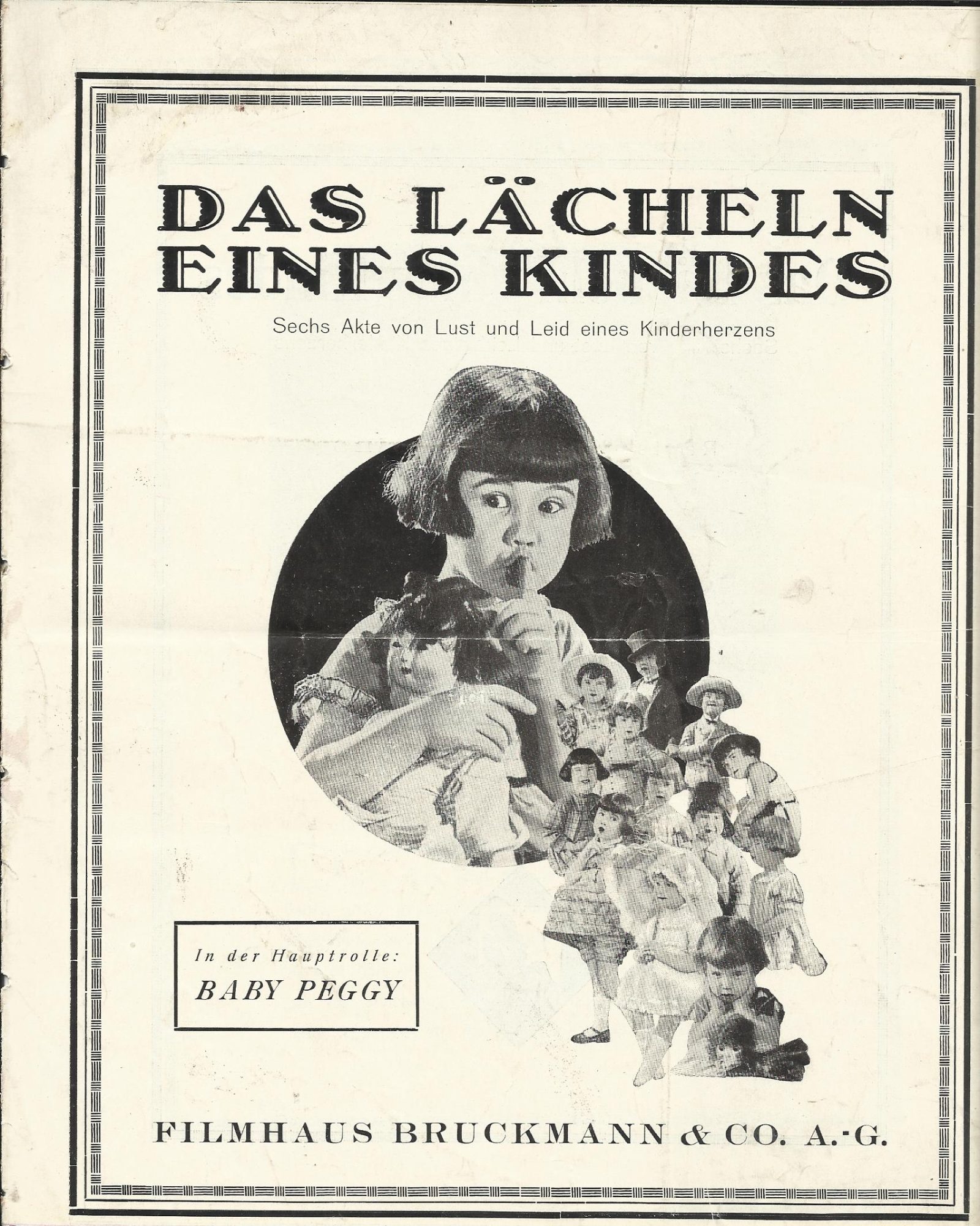 Das Lächeln eines Kindes ( Jesse Robbins ) Baby Peggy