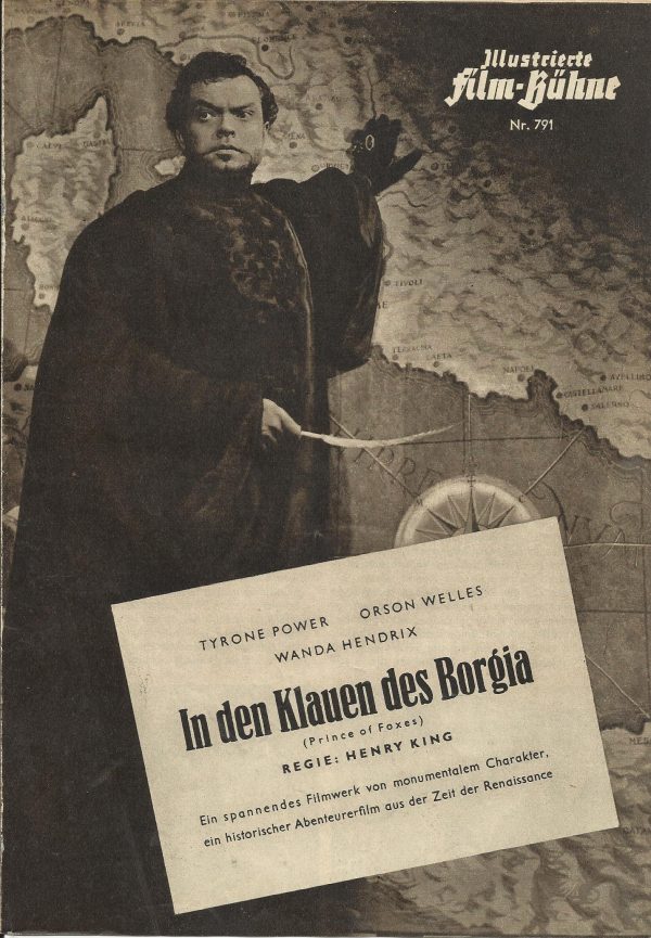 791: In den Klauen des Borgia ( Henry King ) Tryone Power, Orson Welles, Wanda Hendrix, Everett Sloane, Felix Aylmer