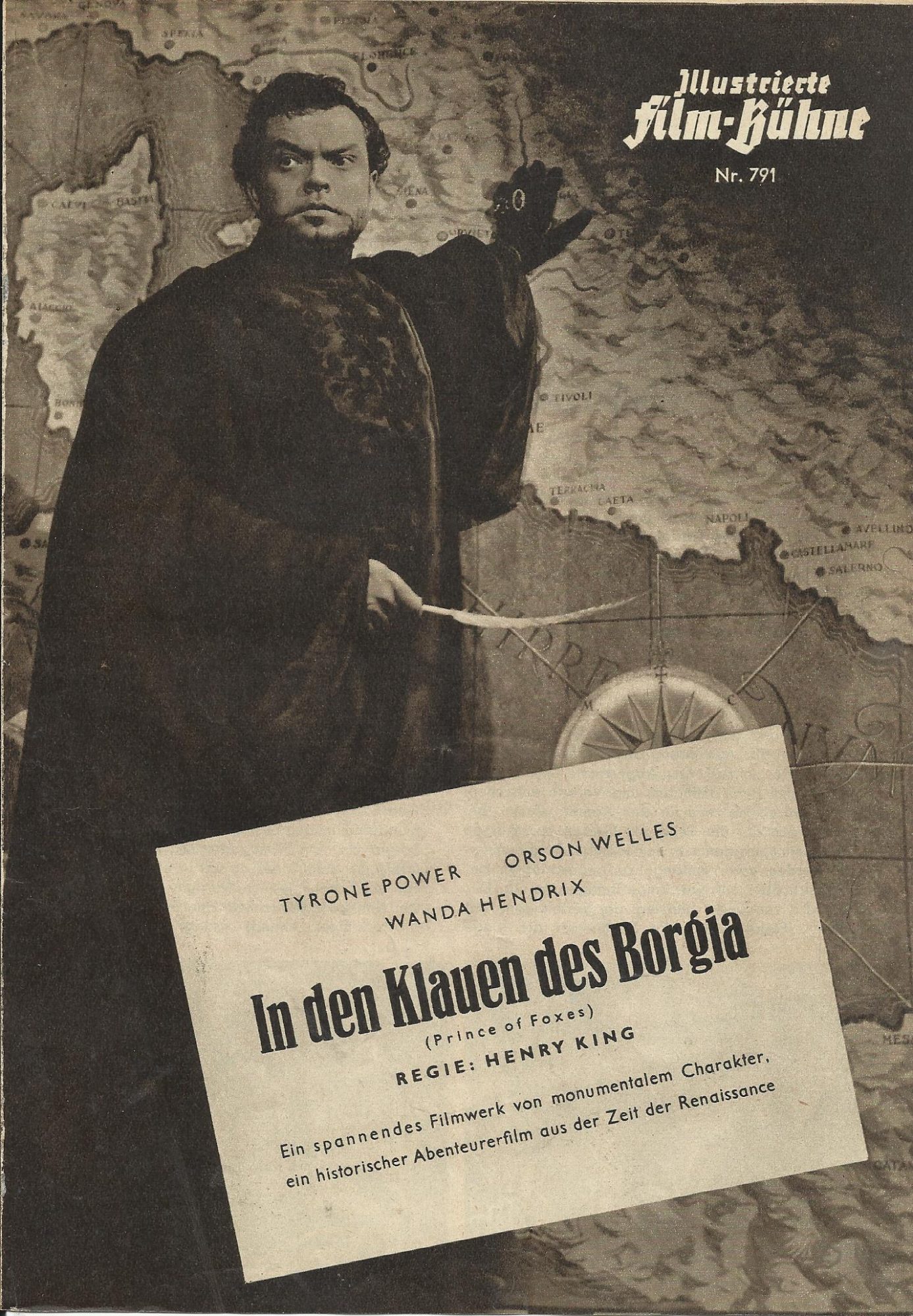791: In den Klauen des Borgia ( Henry King ) Tryone Power, Orson Welles, Wanda Hendrix, Everett Sloane, Felix Aylmer