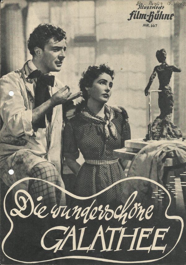 667: Die wunderschöne Galathee ( Rolf Meyer ) Hannelore Schroth, Viktor de Kowa, Willy Fritsch, Gisela Schmidting, Margarete Haagen, Erna Sellmer, Hans Schwarz jr., Ernst Waldow, Edda Seippel, Franz Schafheitlin, Werner Stock