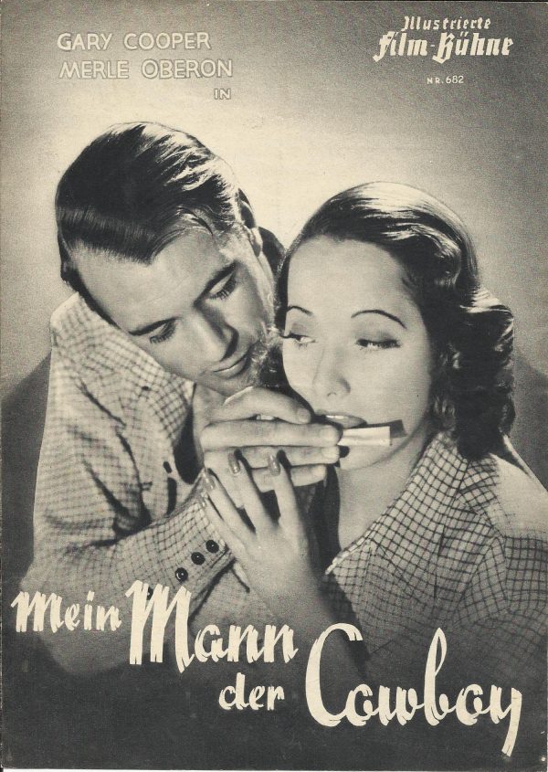 682: Mein Mann der Cowboy ( H. C. Potter ) Gary Cooper, Merle Oberon, Patsy Kelly, Walter Brennan, Fuzzy Knight, Mabel Todd, Henry Kolker, Harry Davenport