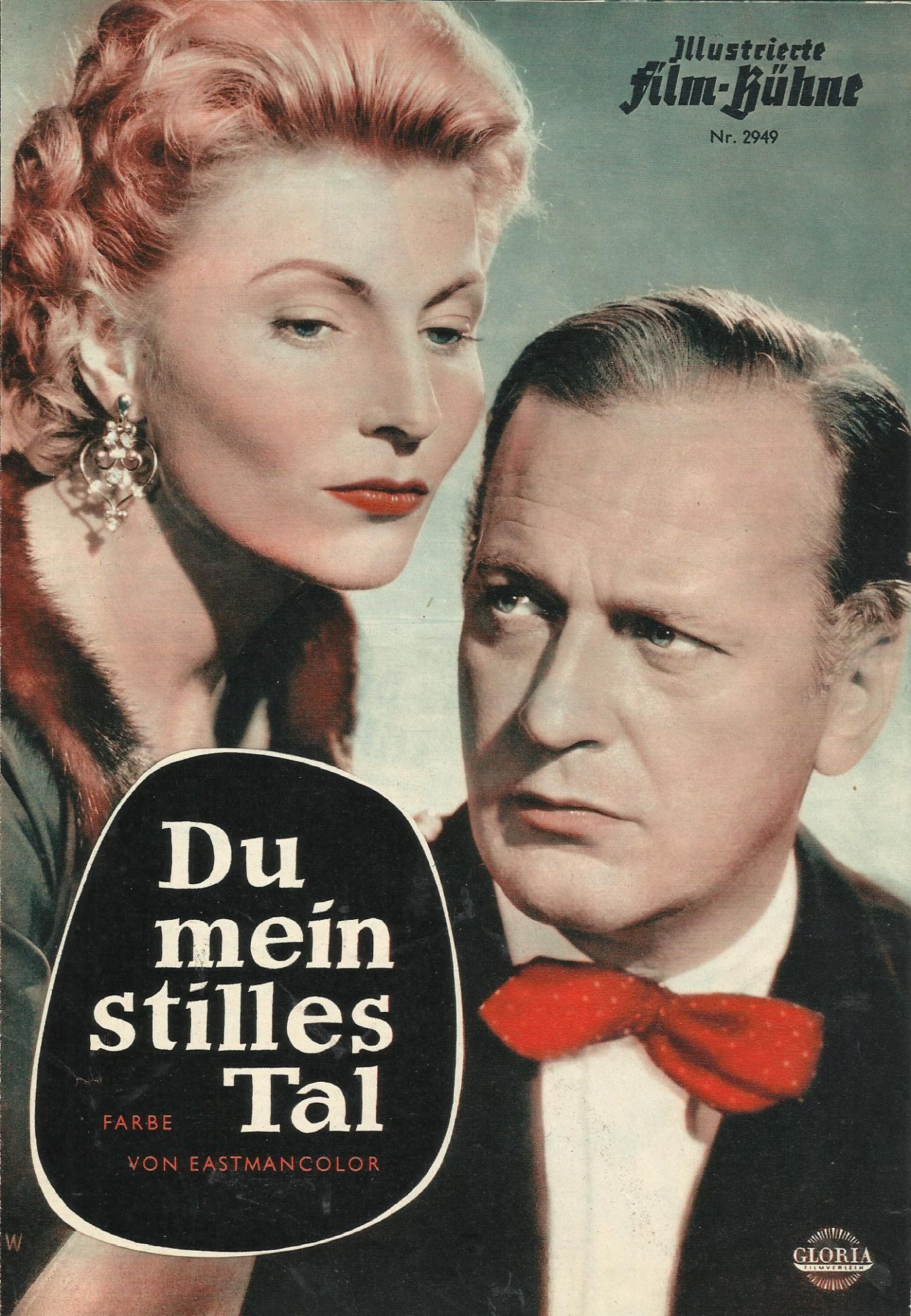2949: Du mein stilles Tal ( Leonard Steckel ) Curd Jürgens, Winnie Markus, Bernhard Wicki, Ingeborg Schöner, Siegfried Schürenberg, Käte Alving, Willi Eichberger, Siegfried Breuer jr., Paul Hörbiger, Ingrid Lutz, Leonard Steckel, Hans Leibelt, Ernst Schrö