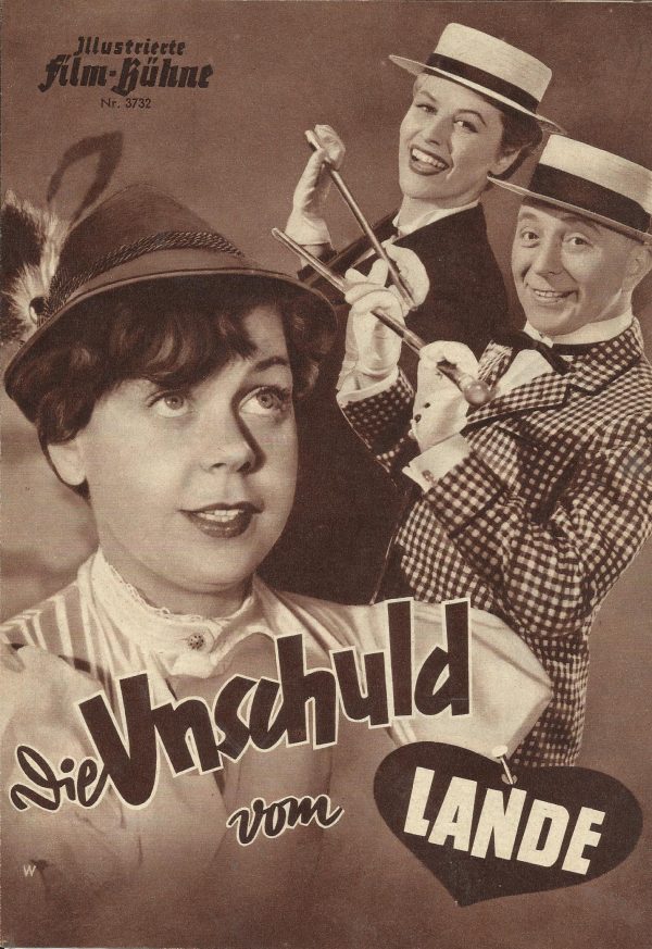 3732: Die Unschuld vom Lande ( Rudolf Schündler ) Theo Lingen, Bibi Johns, Rudolf Platte, Ruth Stephan, Walter Gross, Nadja Regin, Franz Muxeneder, Karl Helmer, Ernst Sattler