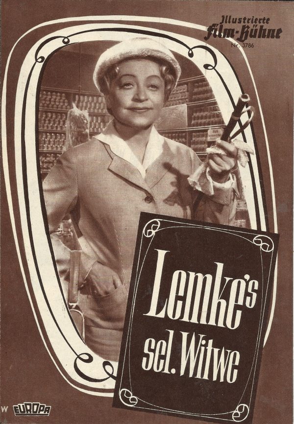 3786: Lemke´s sel. Witwe ( Helmut Weiss ) Grethe Weiser, Brigitte Grothum, Michael Heltau, Maria Sebaldt, Carla Hagen, POaul Westermeier, Peer Schmidt, Paul Hörbiger, Kurt Roy, Karl-Heinz Walther, Uwe Friedrichsen, Lotte Brachebusch