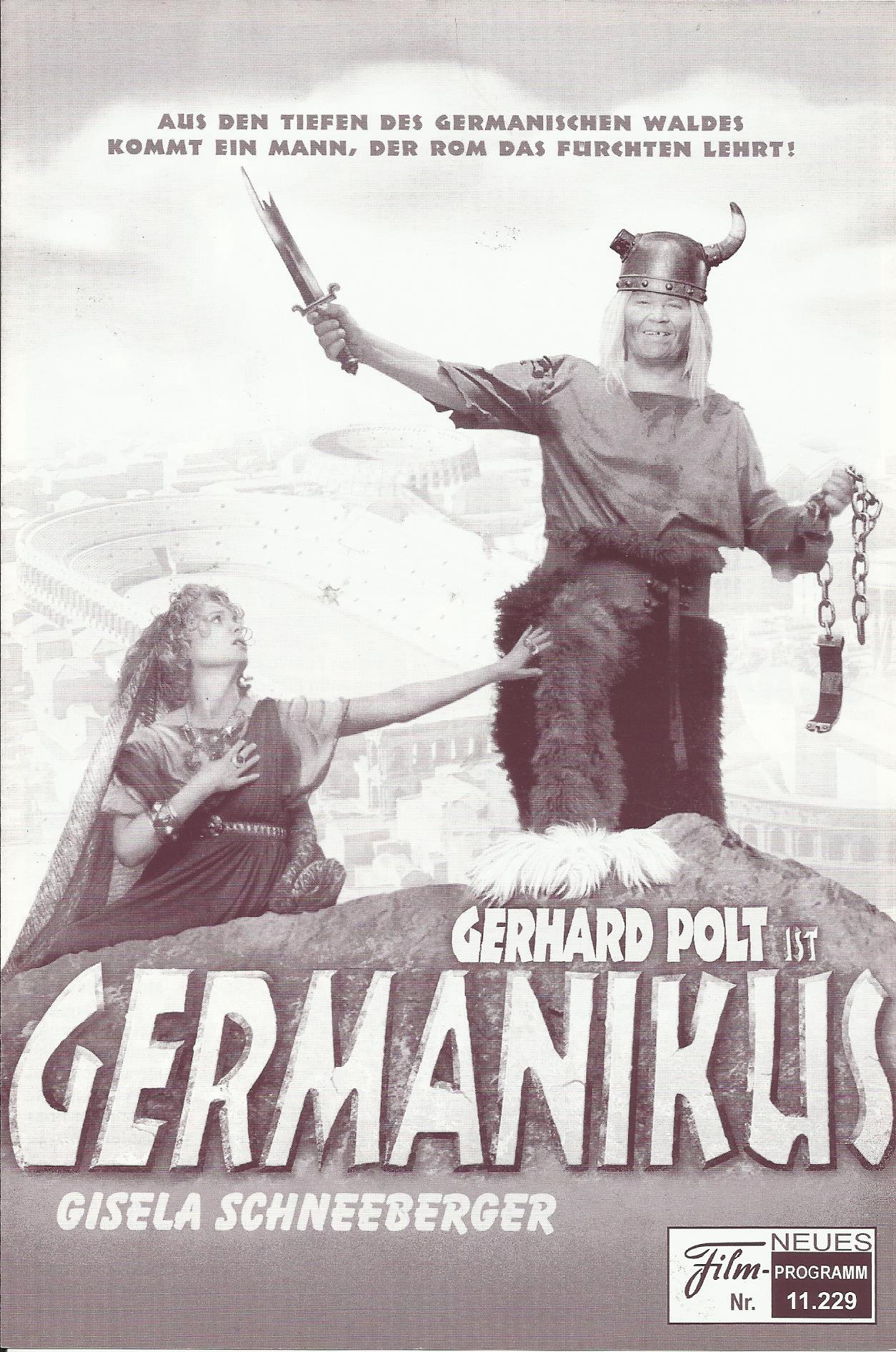 11229: Germanikus ( Hanns Christian Müller ) Gerhard Polt, Gisela Schneeberger, Sylviane Aissatou Thiam, Rufus Beck, Tom Gerhardt, Anke Engelke, Moritz Bleibtreu, Irm Hermann, Viktor Giacobbo, Manfred Lehman, Andreas Hofmann, Claudia Wipplinger, Annette F