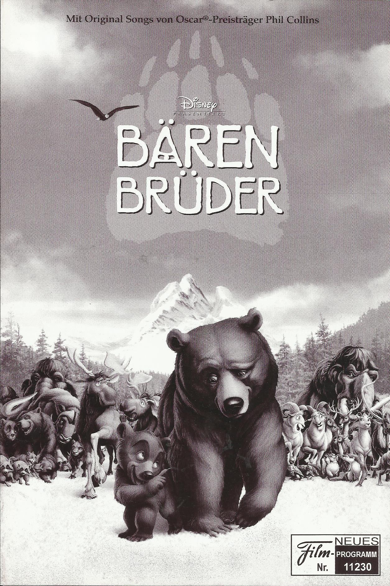 11230: Bären Brüder ( Aaron Blaise, Bob Walker ) Joaquin Phoenix, Jeremy Suarez, Jason Raize, Rick Moranis, Dave Thomas, D. B. Sweeney, Joan Copeland, Michael Clarke Duncan, Harold Gould, Paul Christie, Daniel Mastrogiorgio, Estelle Harris