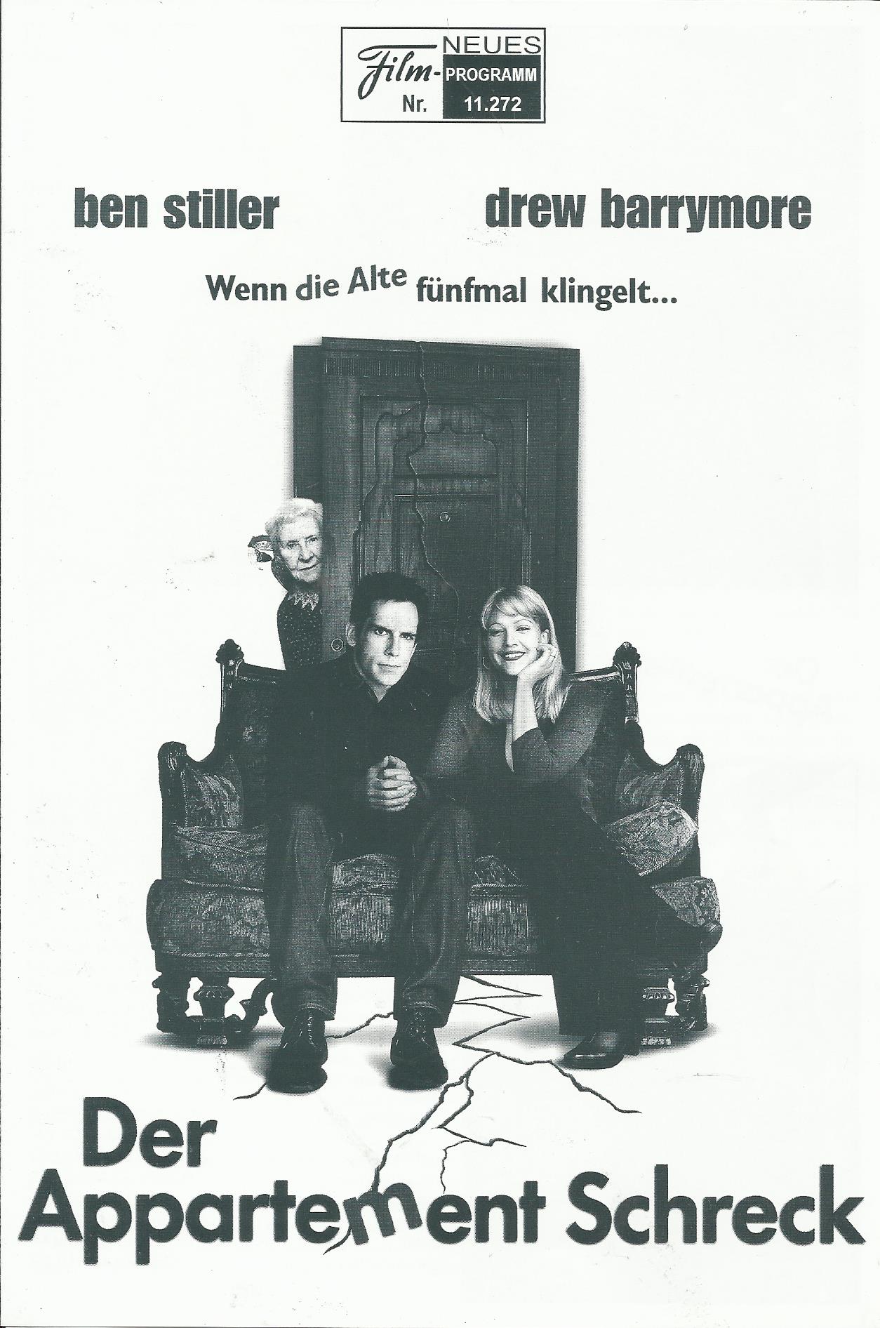11272: Der Appartment Schreck ( Danny DeVito ) Ben Stiller, Drew Barrymore, Eileen Essell, Harvey Fierstein, Justin Theroux, Robert Wisdom, Amber Valletta, James Remar, Maya Rudolph, Cheryl Klein, Swoosie Kurtz, Wallace Shawn