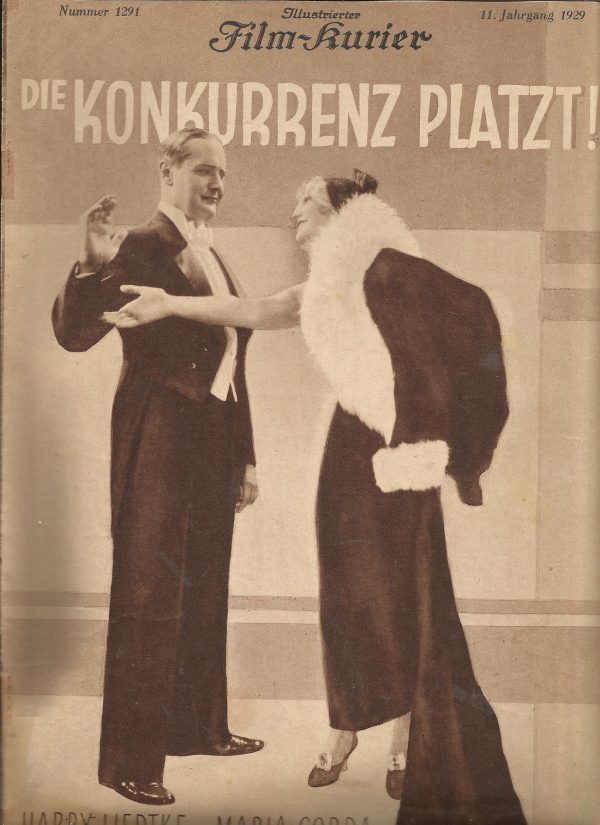 1291: Die Konkurrenz platzt ! ( Max Obal ) Maria Corda, Harry Liedtke, Ernst Verebes, Hermann Picha, Peggy Norman-Szekely, Hugo Fischer-Köppe, Karl Elzer