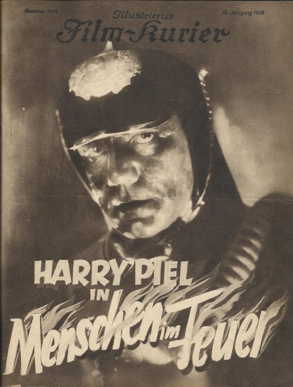 1344: Menschen im Feuer ( Harry Piel ) Nico Turoff, Harry Piel, Lotte Lorring, Helen Steels, Leopold v. Ledebur, Charly Berger, Frida Richard, Carl Balhaus, Curt Brenkendorf, Ernst Behmer, Leo Sloma, Heinrich Gotho